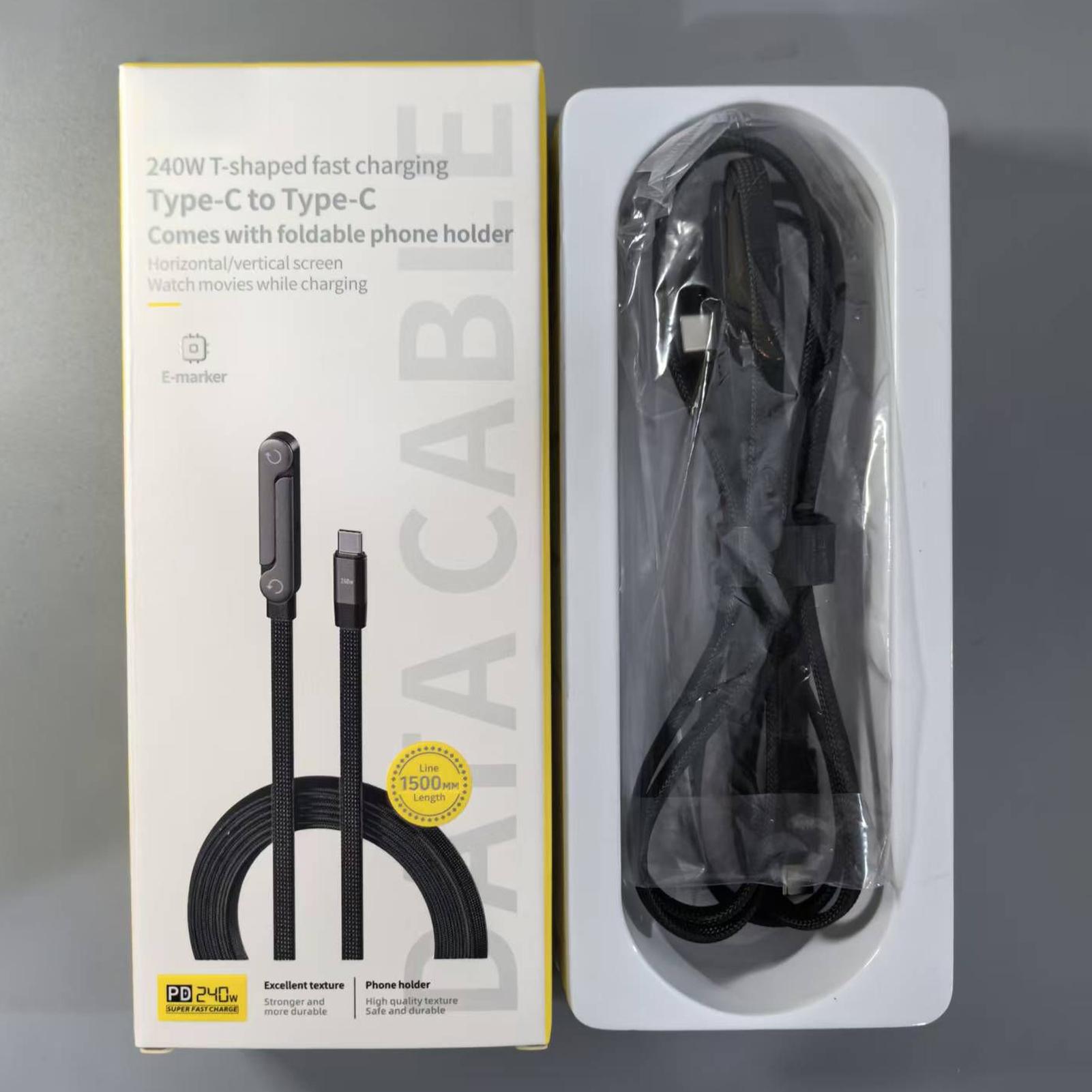 Tech Accessories For Home Office - Onzichtbare houder oplaadkabel 2-in-1 telefoonaccessoires supersnelle
