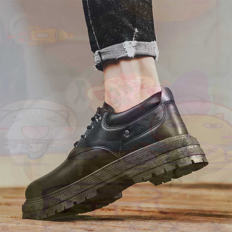 Tech Accessories Dropshipping - Donker natuurlijk leer Mode-sneakers Tennis Herensneakers