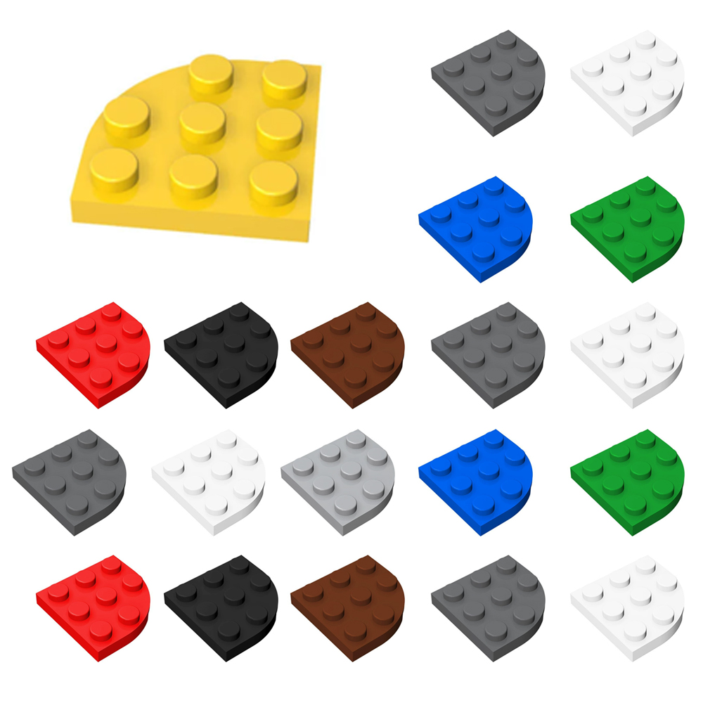 Tech Accessories Gifts - 60PCS 30357 Stenen Ronde Hoekplaat 3x3
