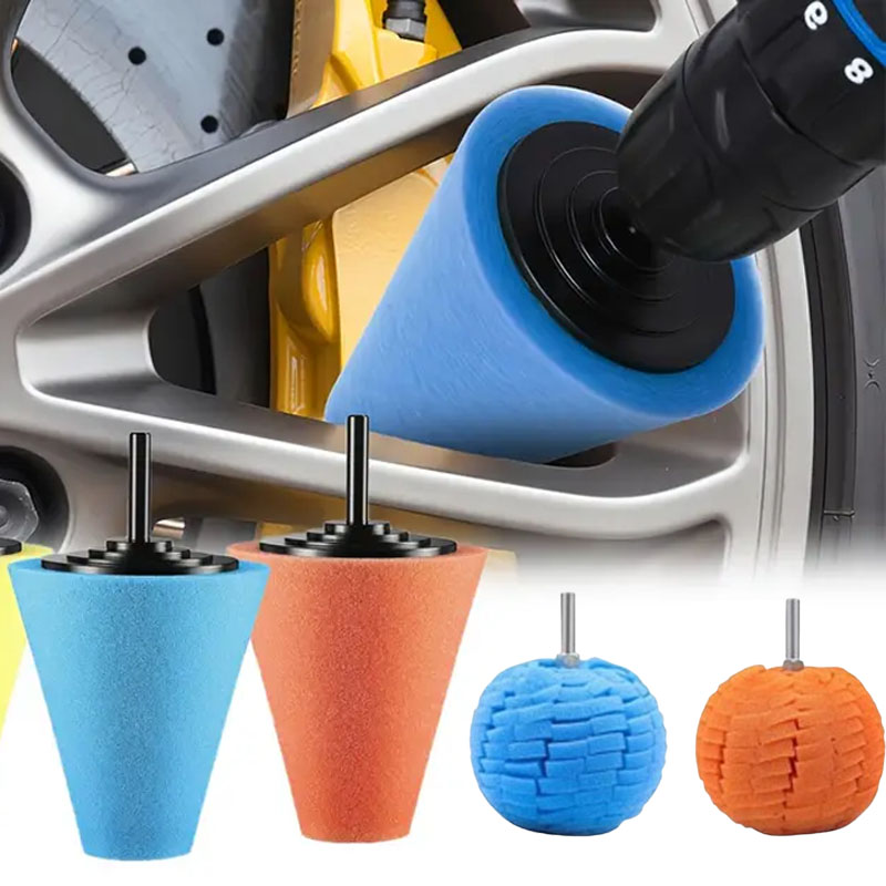 Tech Car Accessories - Auto Boor Polijsten Spons Pad Kit