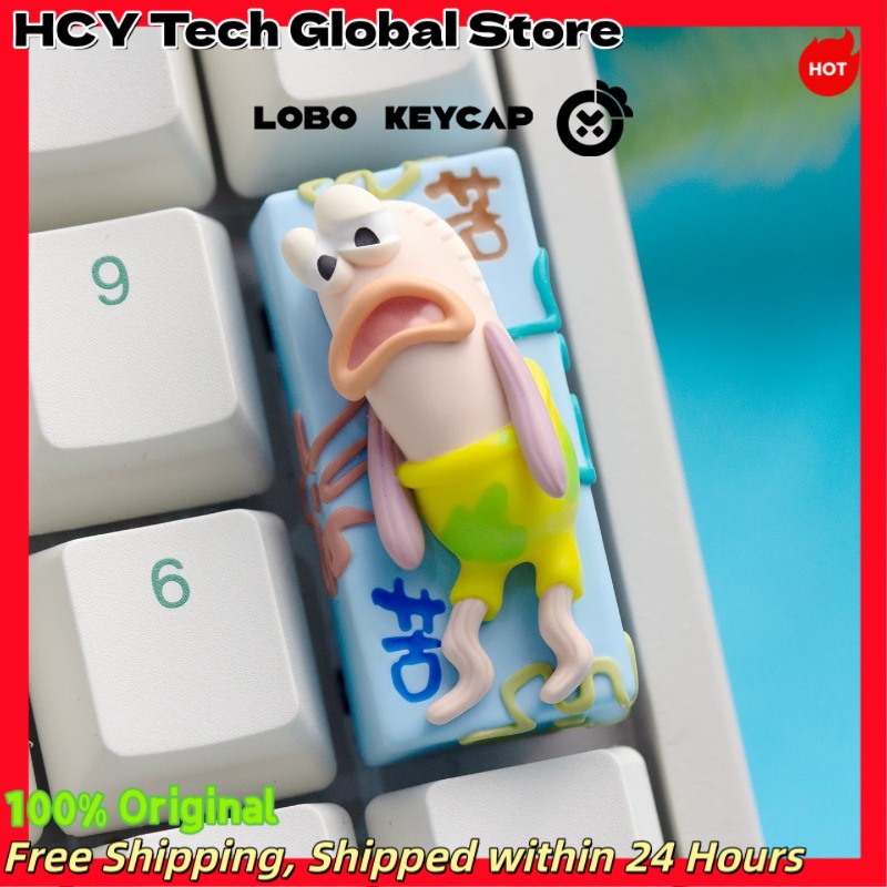 Tech Gaming Accessories - Gele spons Anime-stijl Misfortune Fish Keycap
