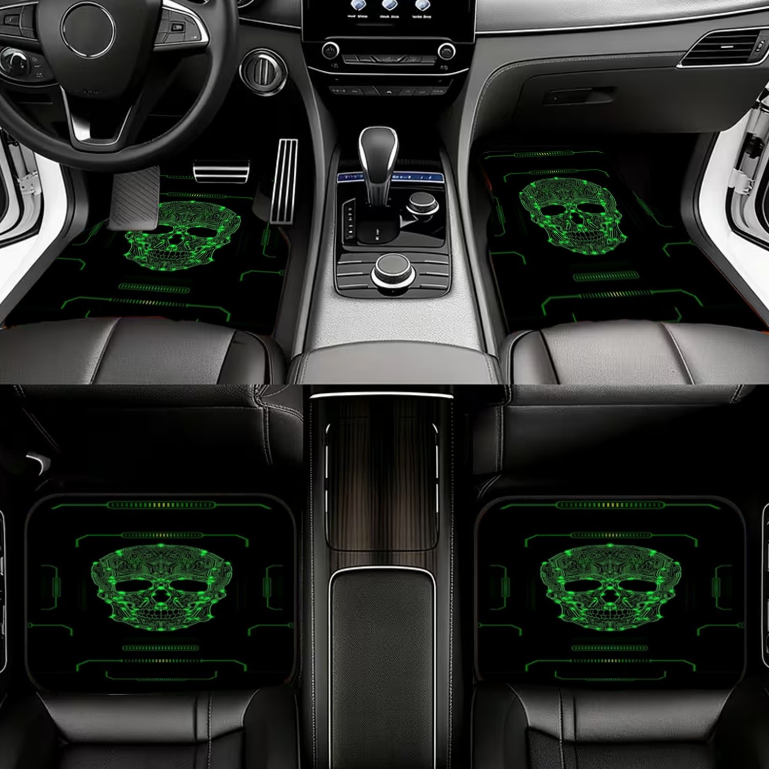 Cyberpunk Skull autovloermatte - Tech Accessories Luxury recensie en prijs