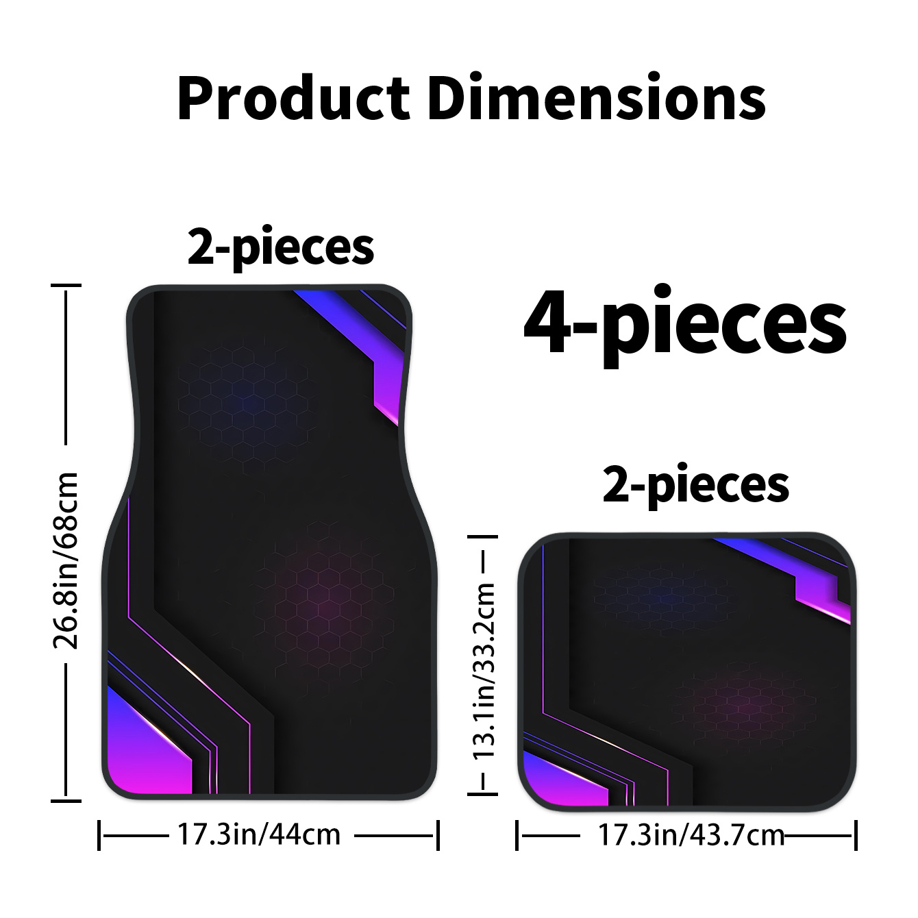 4 stuks 2D hightech geometrisc - Tech Accessories Luxury recensie en prijs