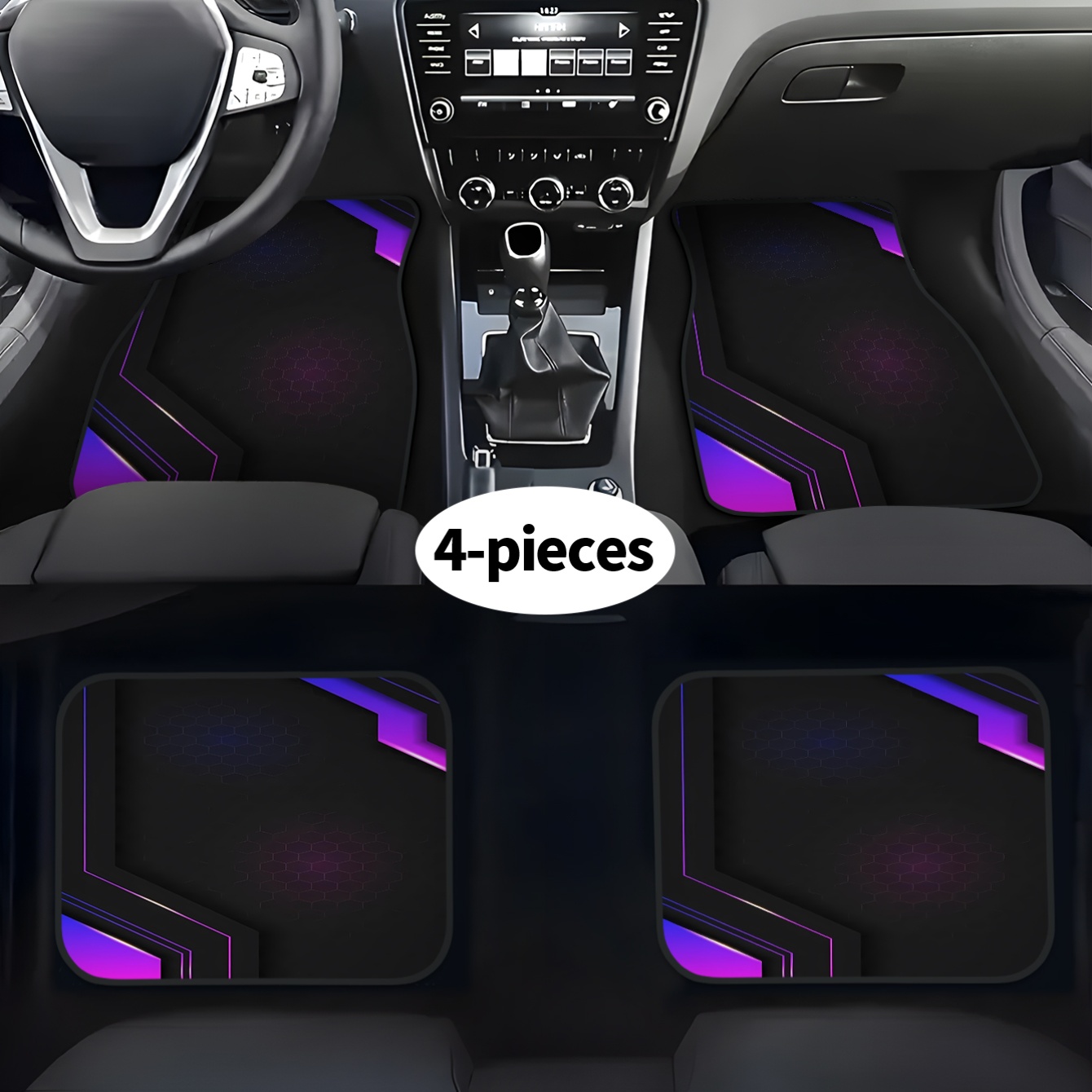 4 stuks 2D hightech geometrisc - Tech Accessories Luxury recensie en prijs