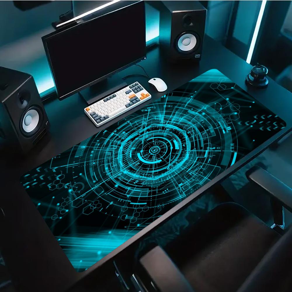 Blue Tech Circuit Cyber ​​Patt - Tech Accessories For Home Office recensie en prijs