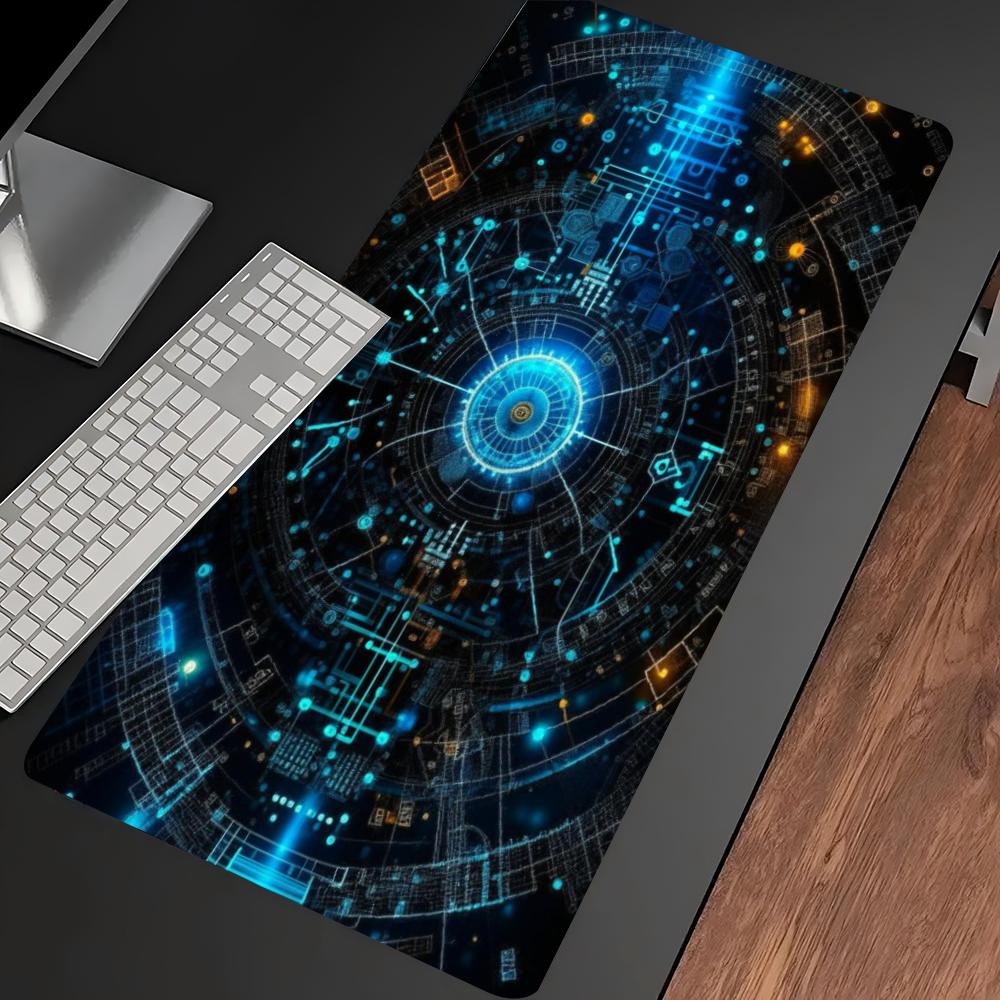 Blue Tech Circuit Cyber ​​Patt - Tech Accessories For Home Office recensie en prijs