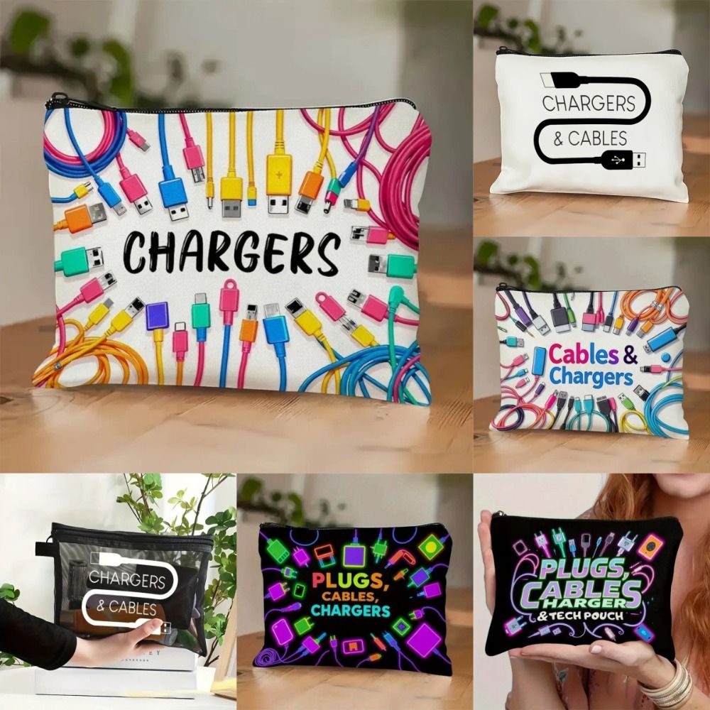 Nieuwe canvas opbergtas voor o - Cable Organizer Bag recensie en prijs