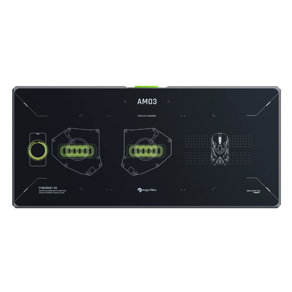 Nieuwe ANGRYMIAO CYBERMAT R3 D - Mouse Charging Pad recensie en prijs