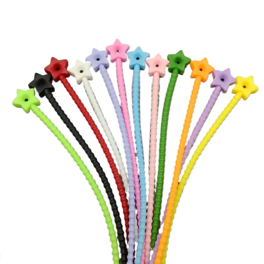 10 Stuks Bloem Ster Siliconen  - Cable Organizer Bag recensie en prijs